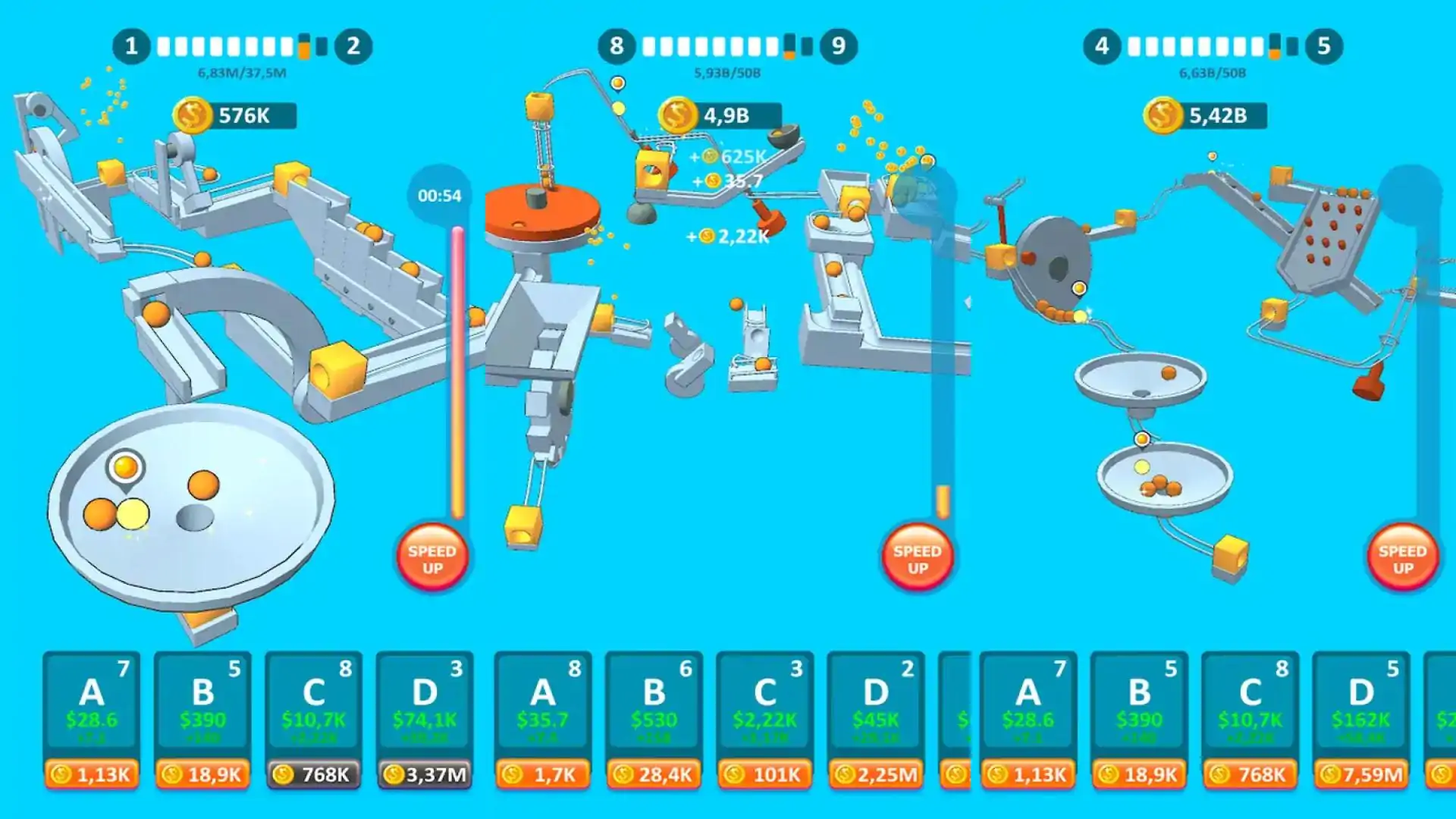 BallsRollerzIdle3D物理谜题放置游戏