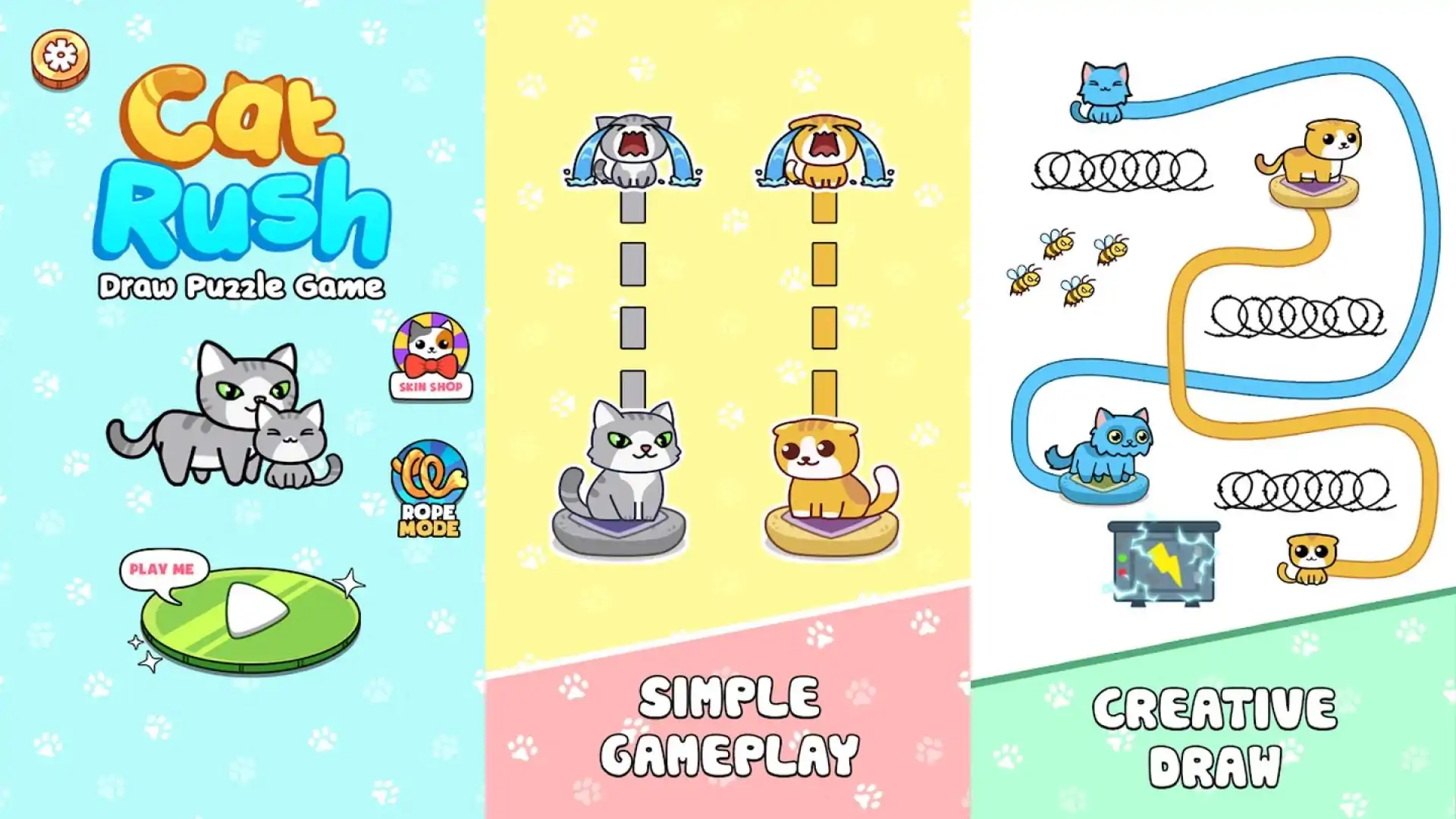 CatRush：画画益智游戏
