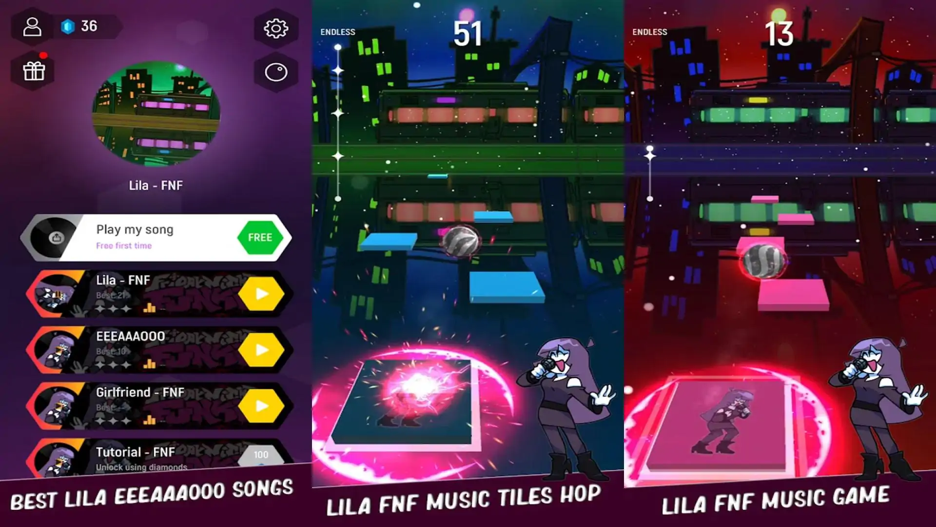 LiLaFNF歌曲方块游戏