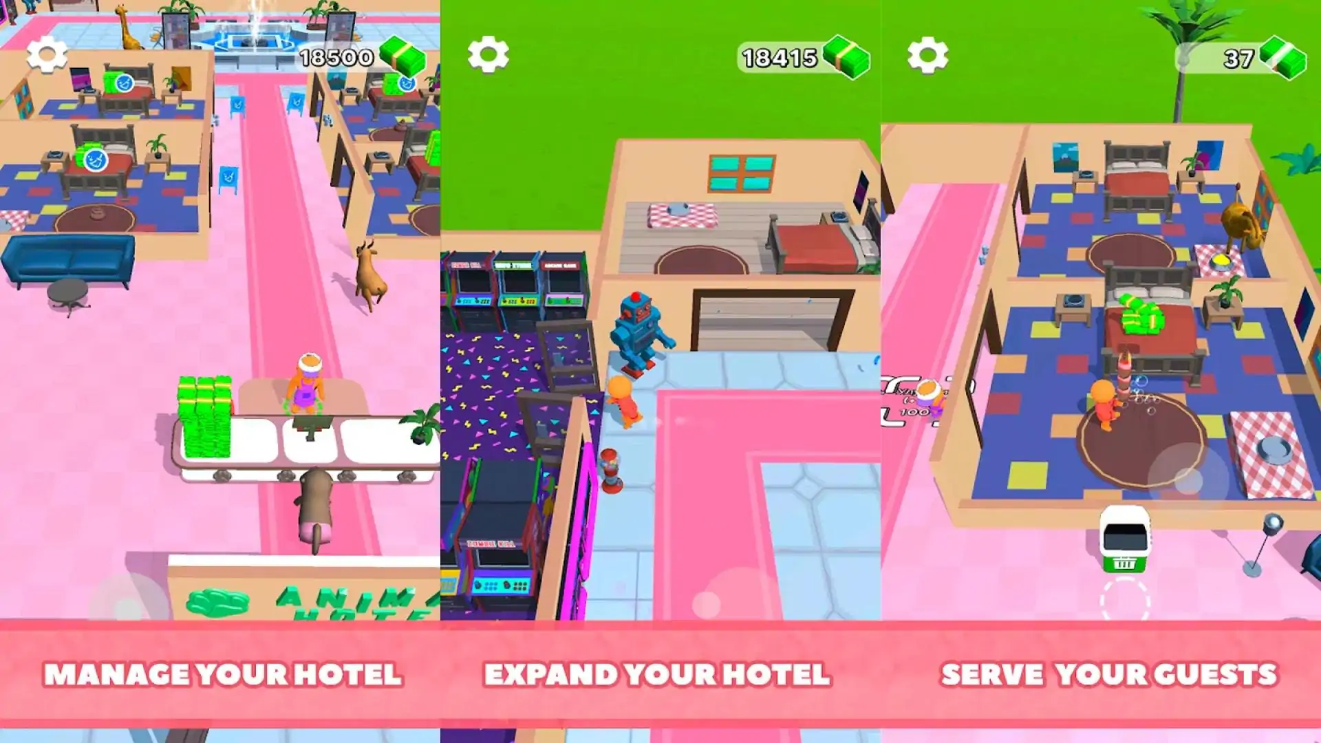 放置动物酒店:大亨游戏