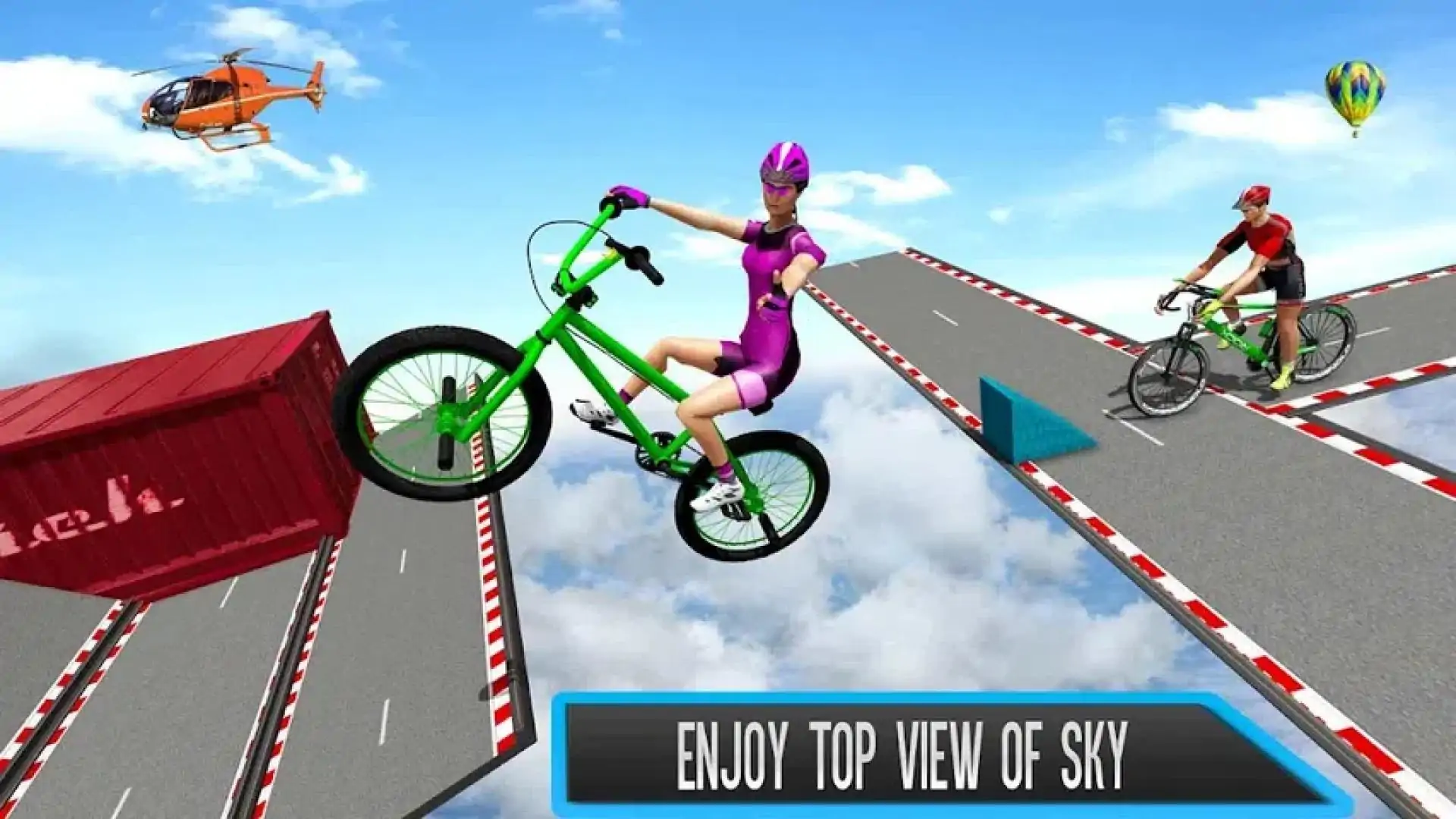BMX自行车特技游戏：特技自行车赛车游戏