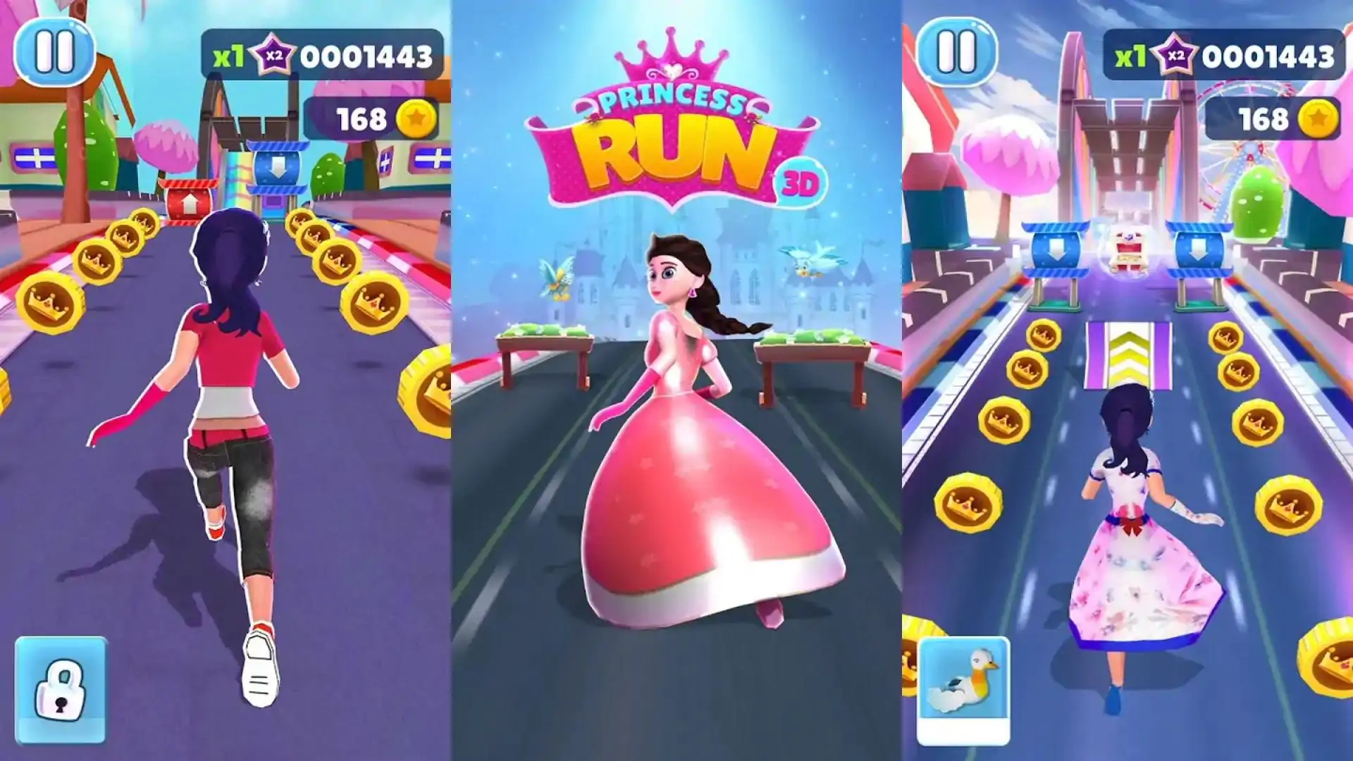 公主运行3D-无尽的跑步游戏