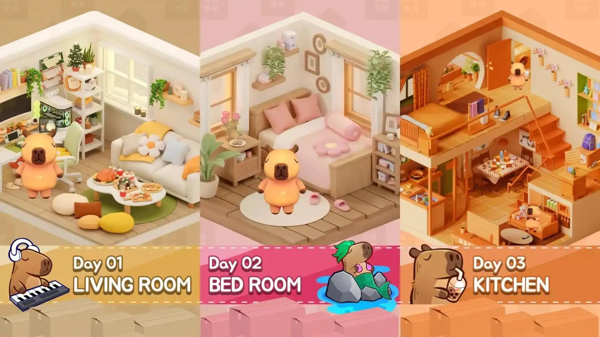 Capybara贴纸：打开游戏