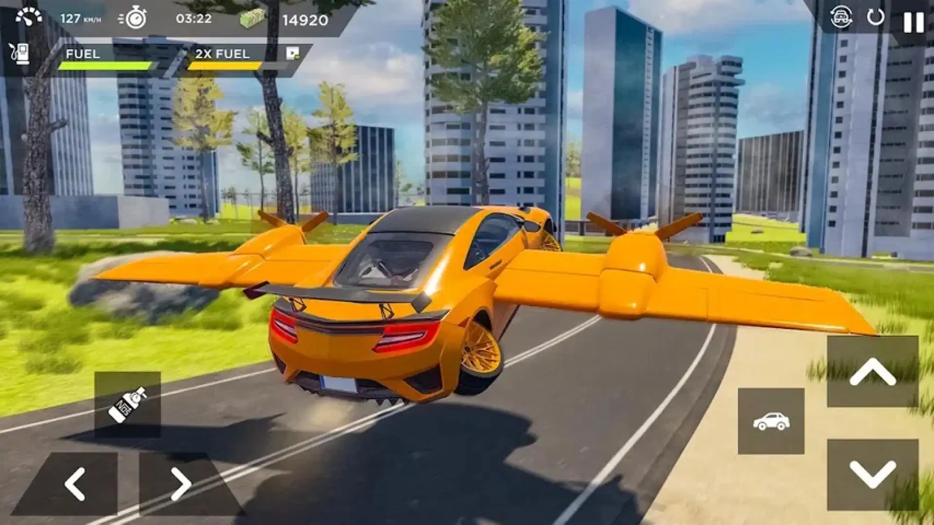 真正的运动飞行汽车3D