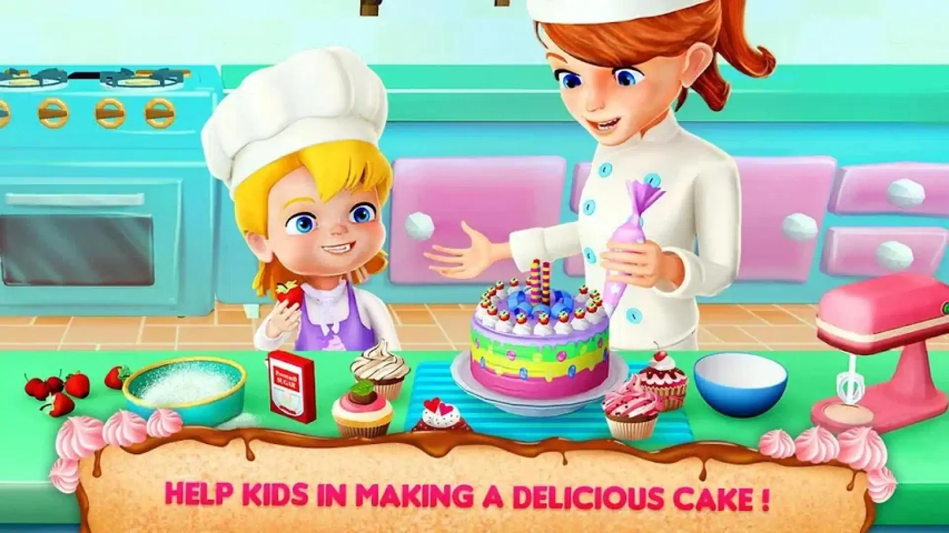 美味蛋糕制造商3D