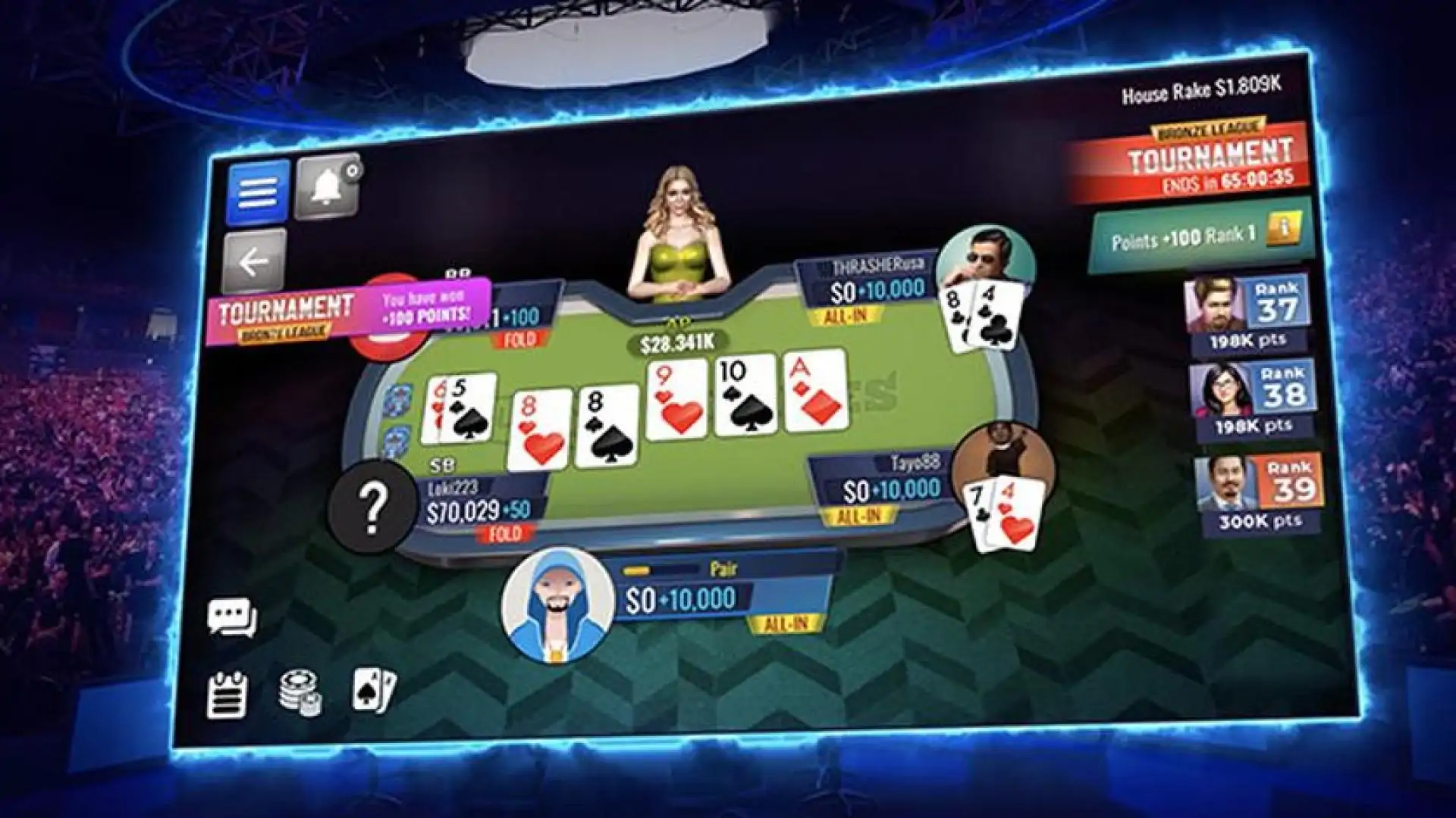 Poker Legends: Texas Hold'em Poker Tournaments