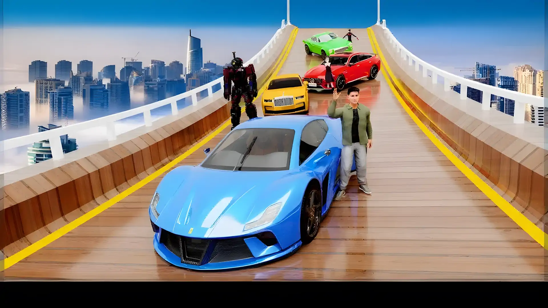 汽车特技比赛GT巨型坡道