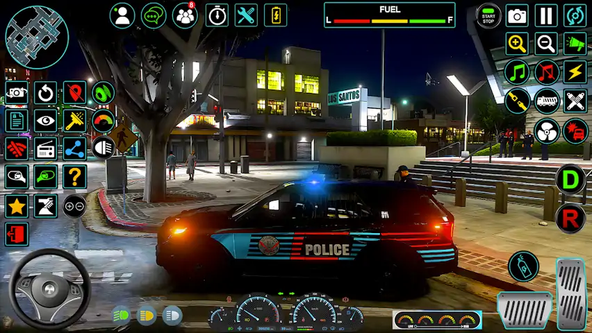 警察驾驶汽车模拟器