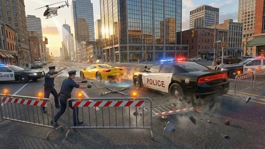 警察警车模拟3D游戏