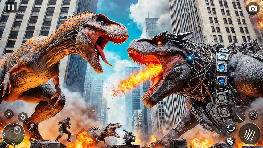 愤怒的恐龙城市攻击