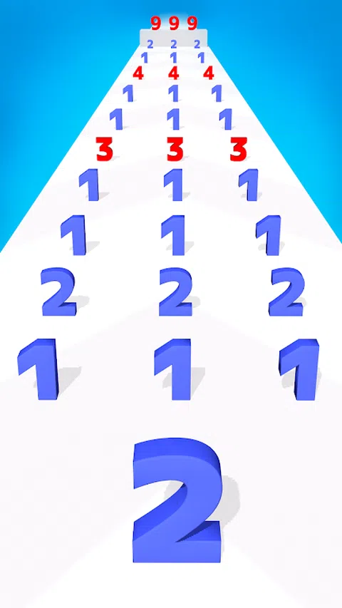 数字跑游戏：合并数字