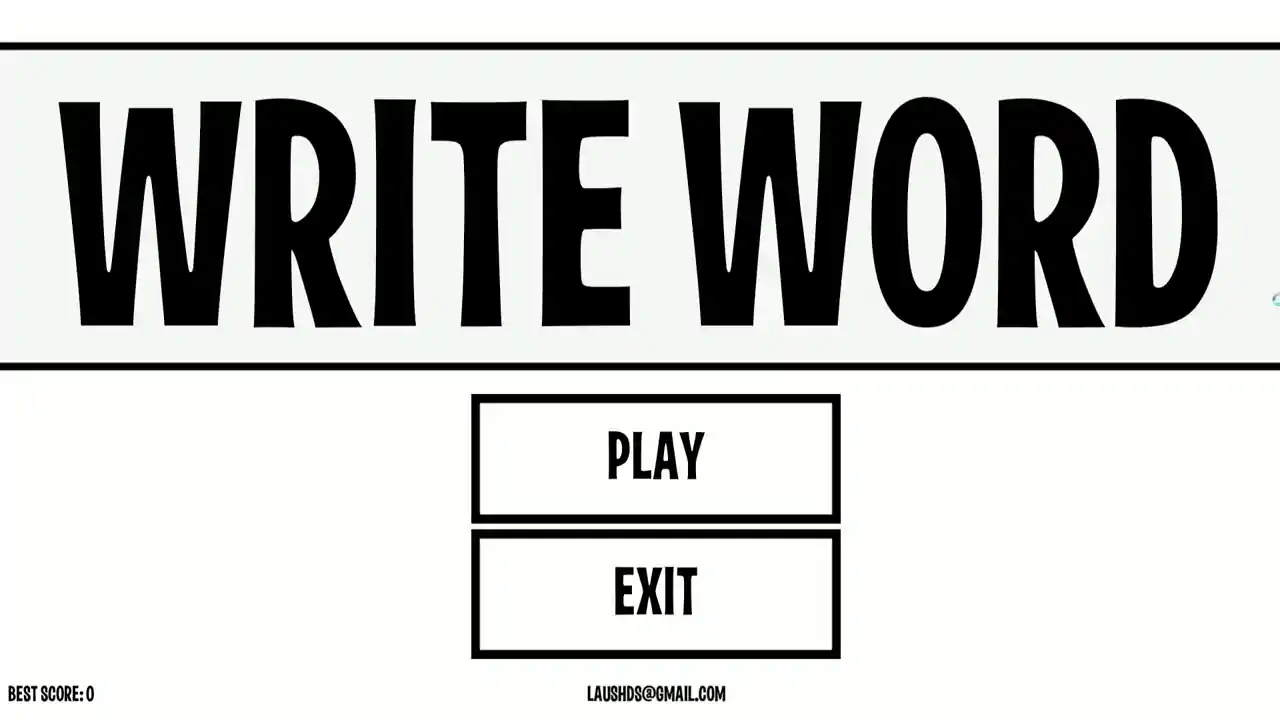 Write word