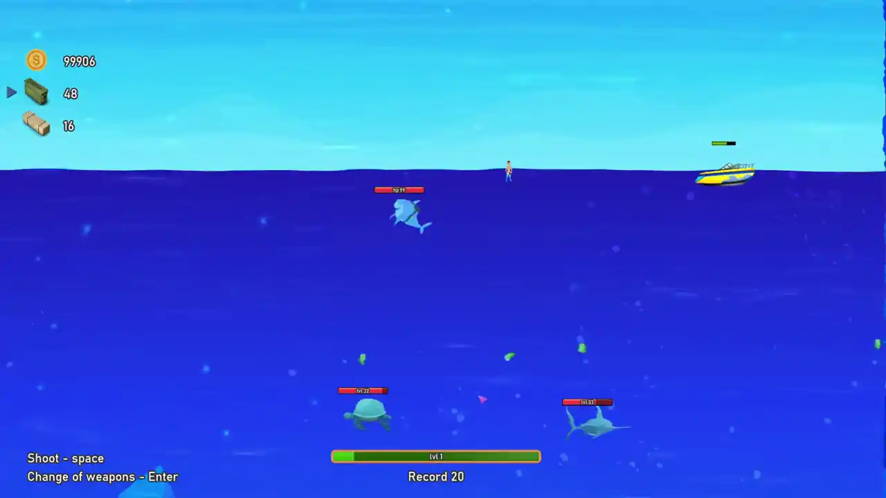 Crazy shark