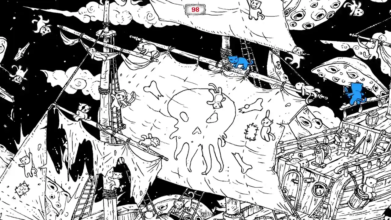 100 hidden Cats : Pirates