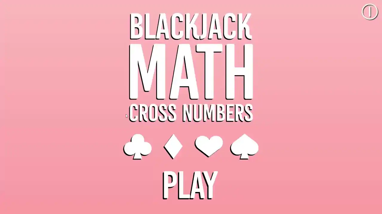 BlackJack Math Cross Numbers