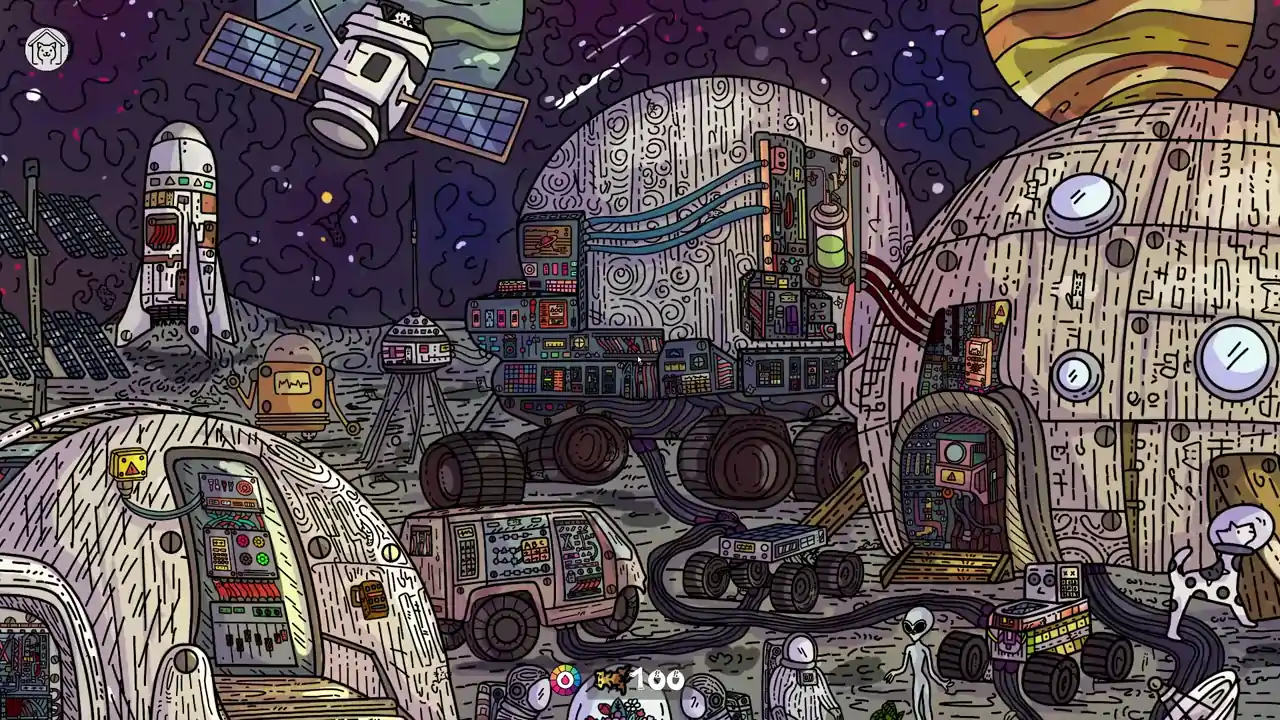 100 Moon Base Cats