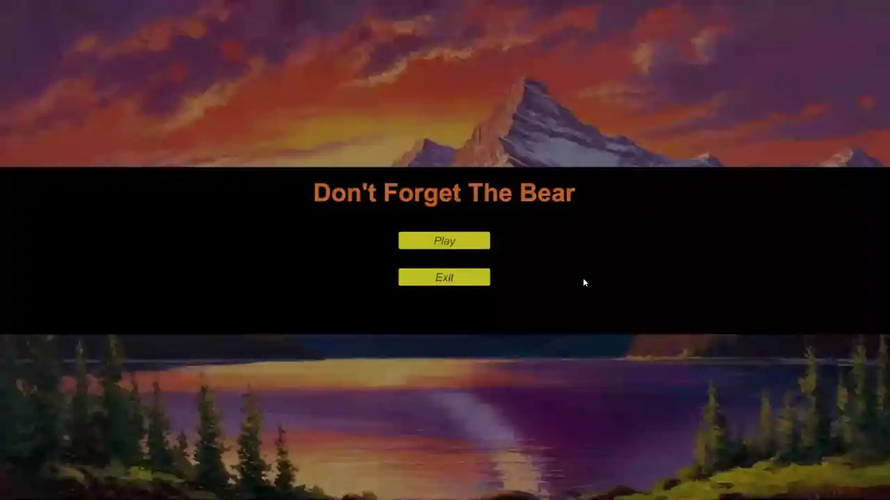 Don't Forget The Bear