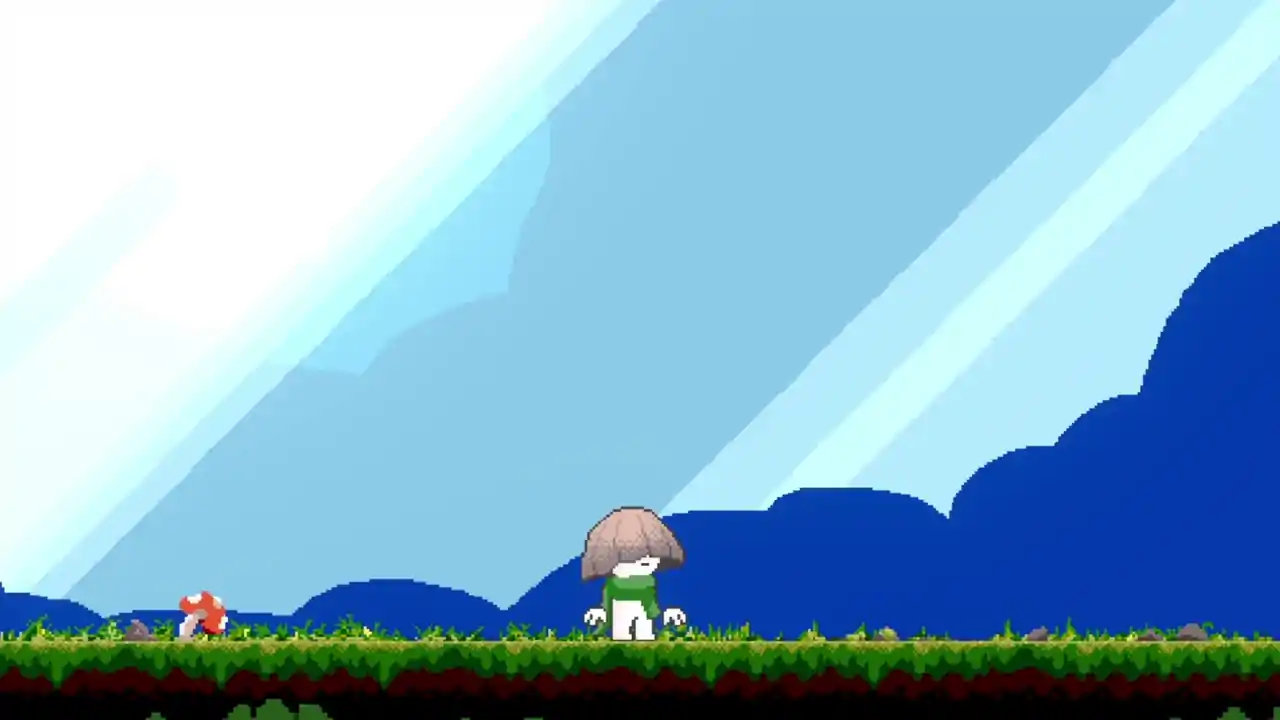 Mushroom Kid's Big Grass Sword