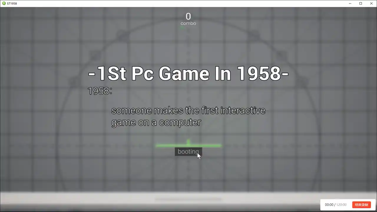 1St Pc Game In 1958