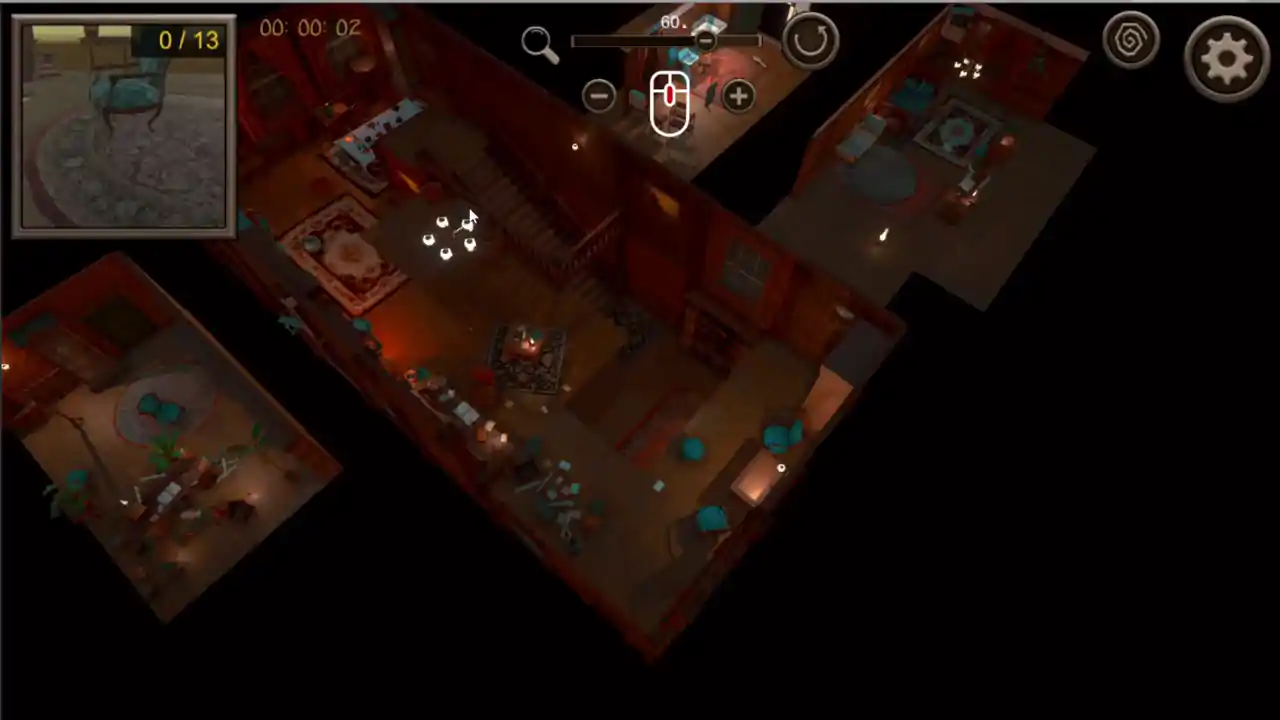 Hidden Old House Top-Down 3D