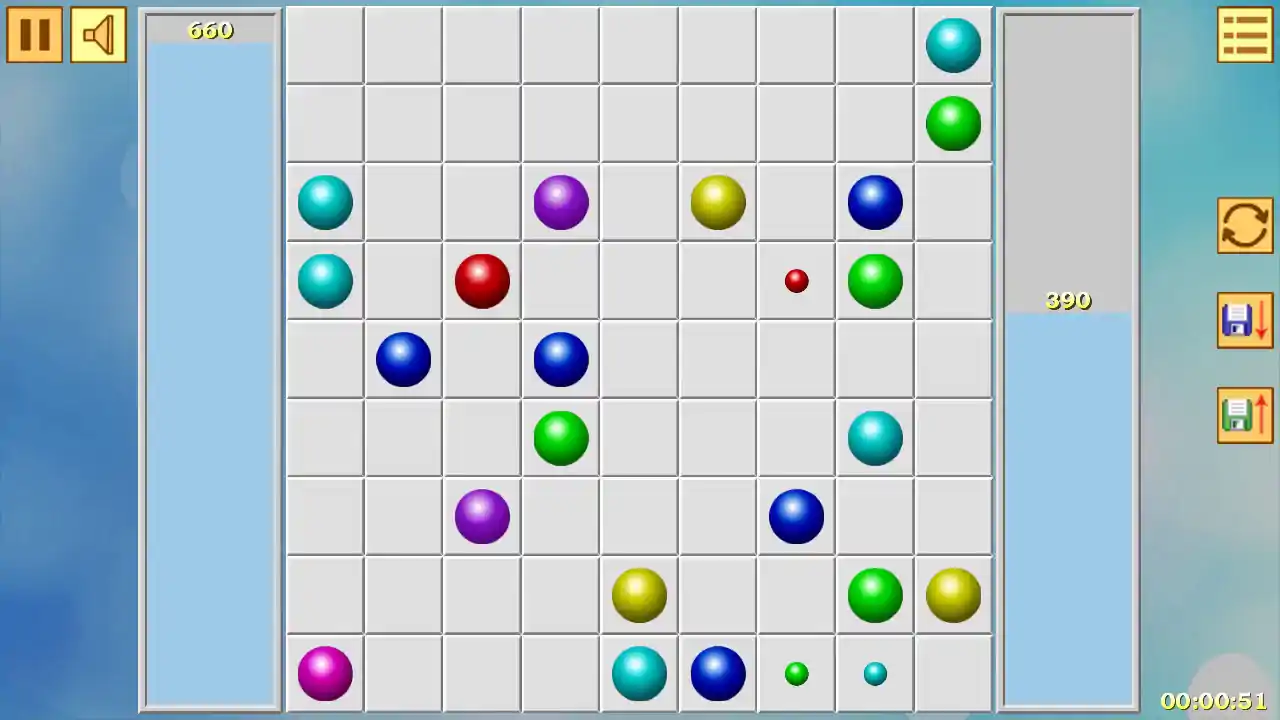Lines of Balls