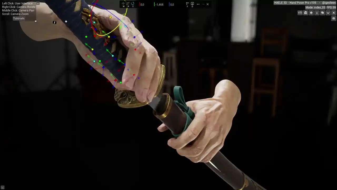 HAELE 3D - 手部动作 Pro - 绘画参考