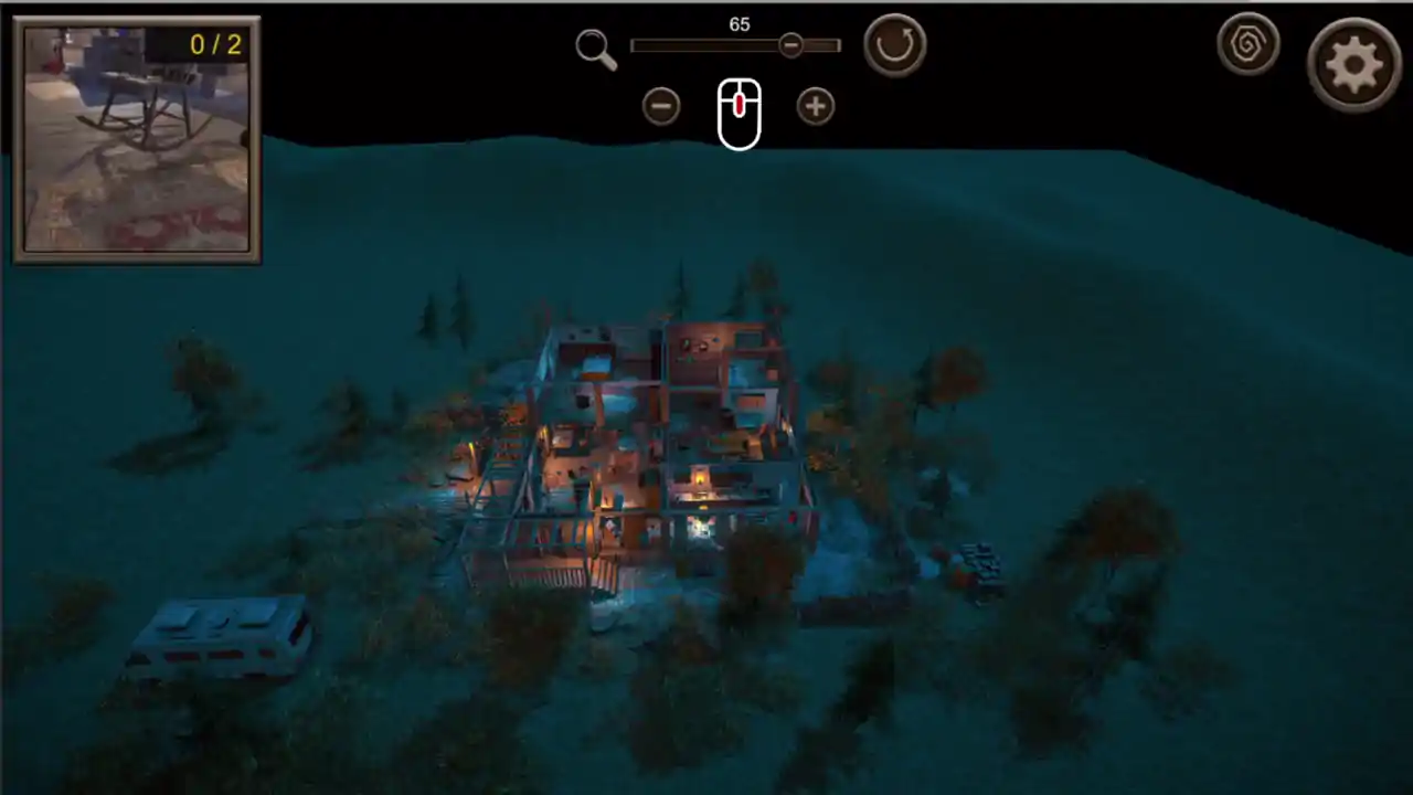 Hidden Vintage House Top-Down 3D