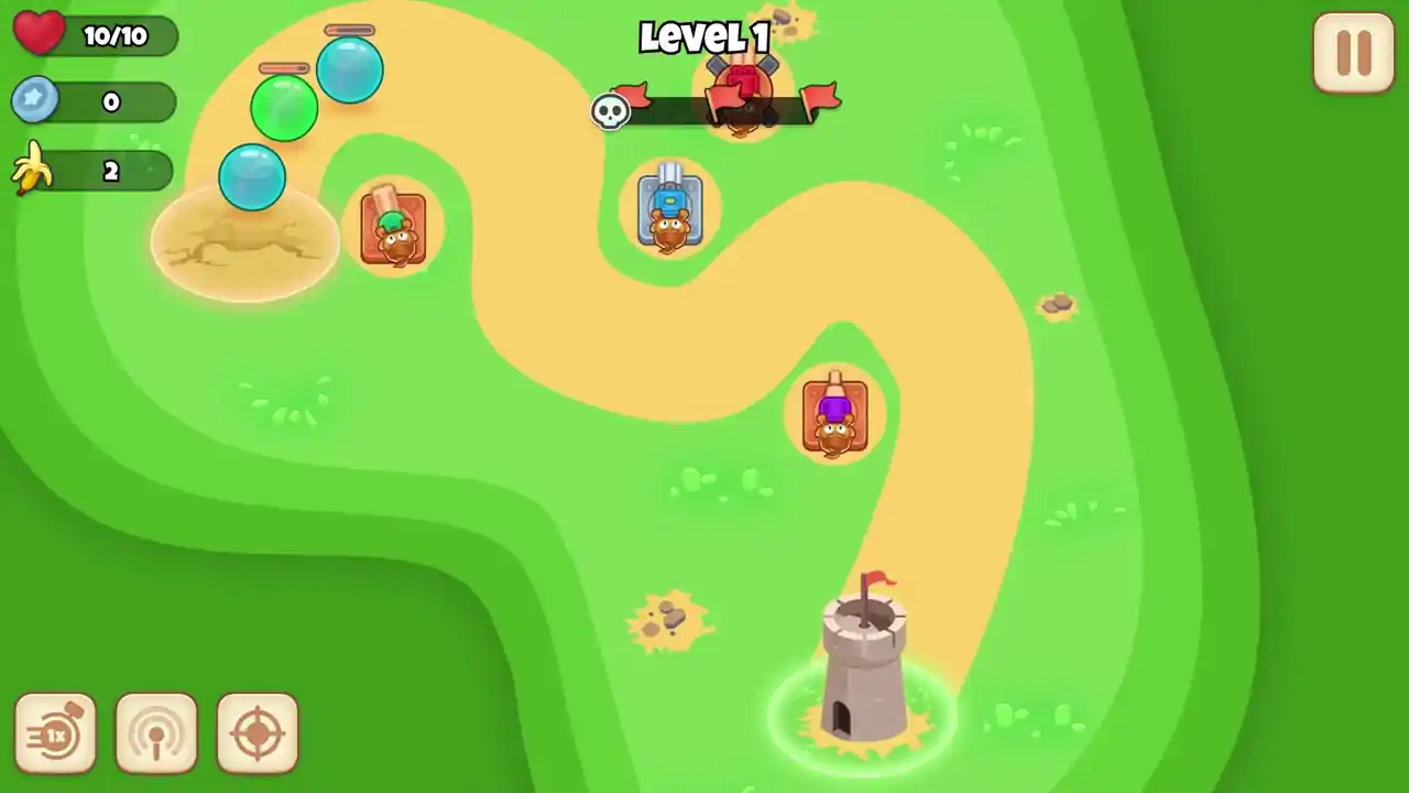 Monkey Bubble Defense