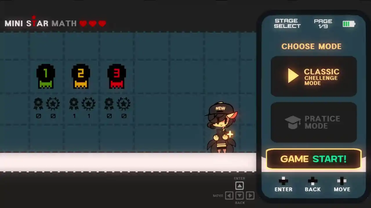 Mini Star Math: 3 Hearts
