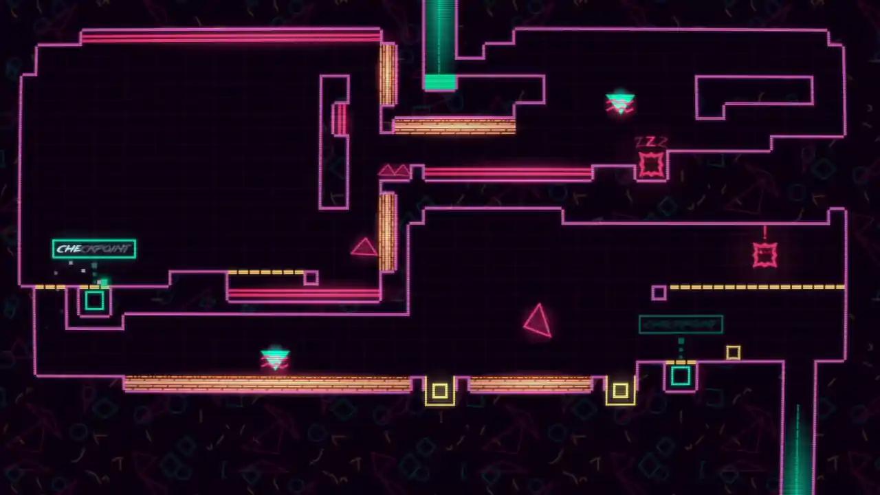 Big NEON Tower VS Tiny Square
