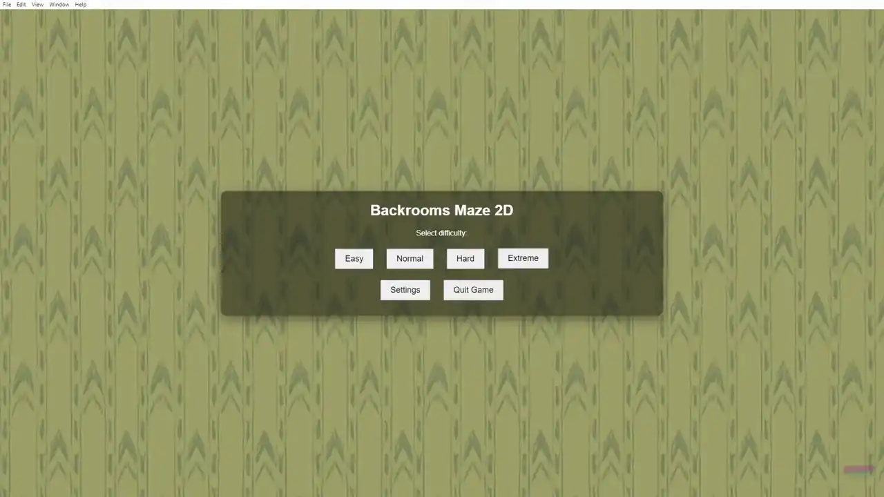 Backrooms Maze 2D