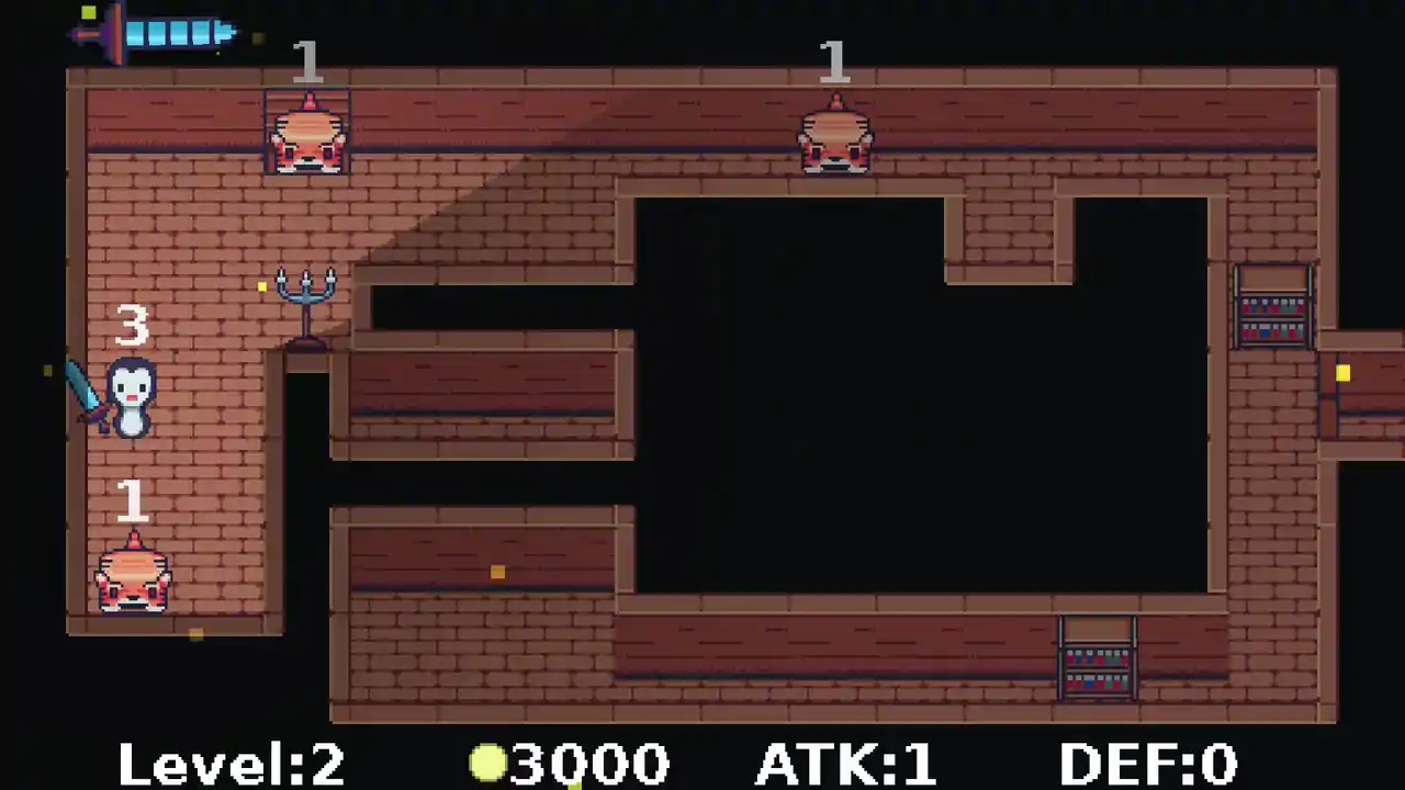 Strategy game but with a penguin who has a sword