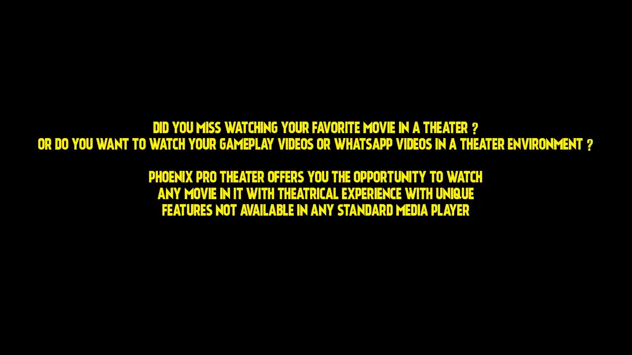 Phoenix Pro Theater Media Player
