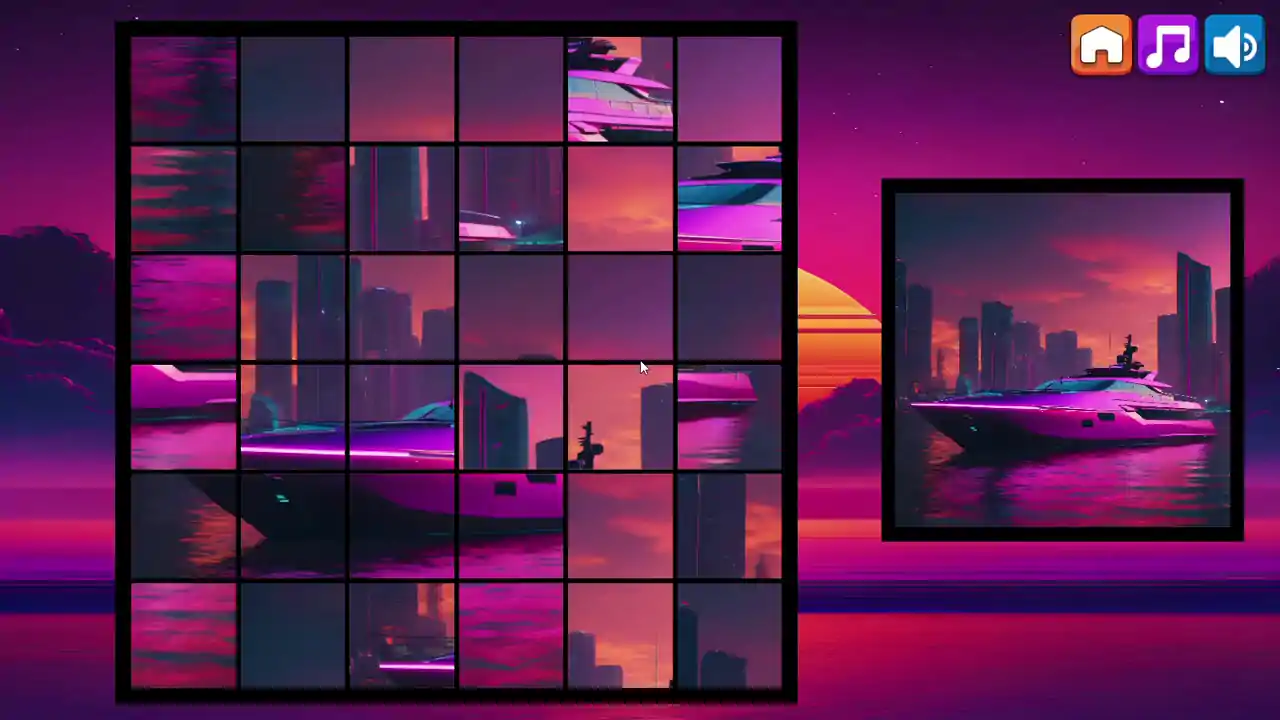 OG Puzzlers: Synthwave Boats