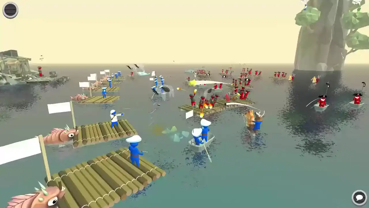 Stupid Raft Battle Simulator
