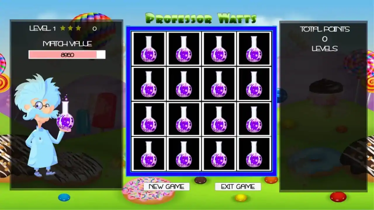 Professor Watts Memory Match: Yummy Cupcakes