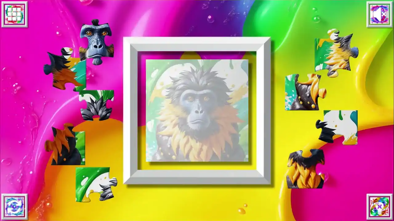 Color Splash: Monkeys