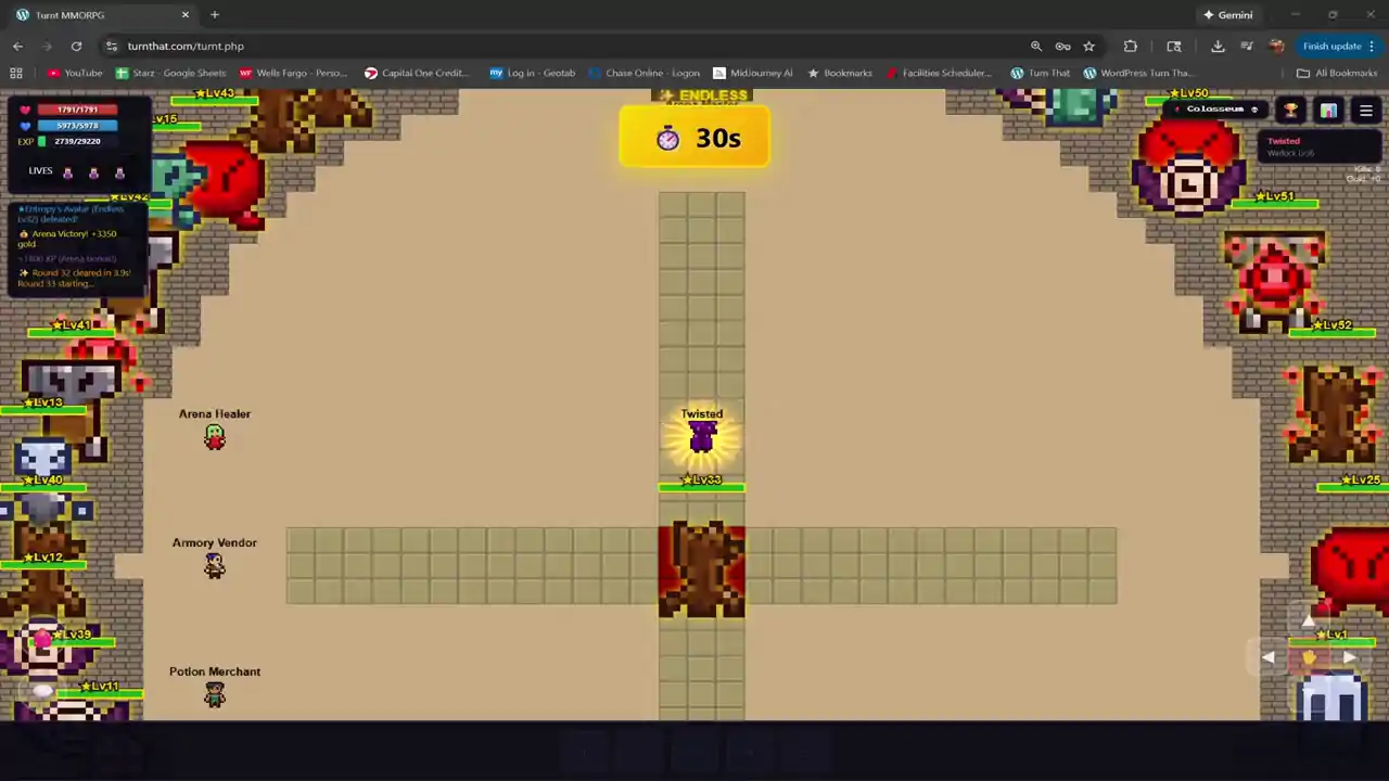 Turnt Arena: Perks or Perish
