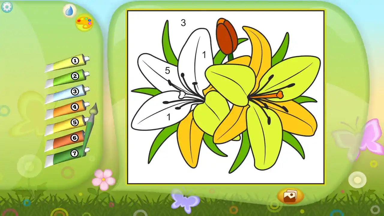 Color by Numbers - Flowers