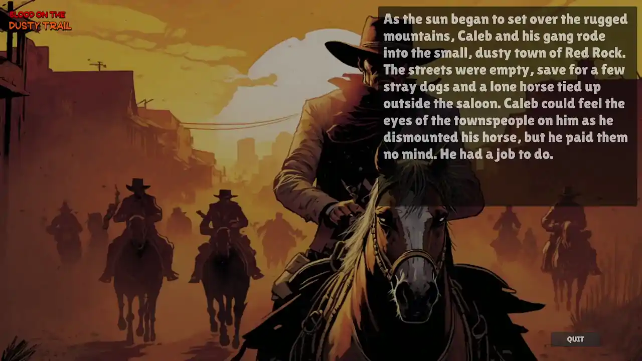 Blood On The Dusty Trail