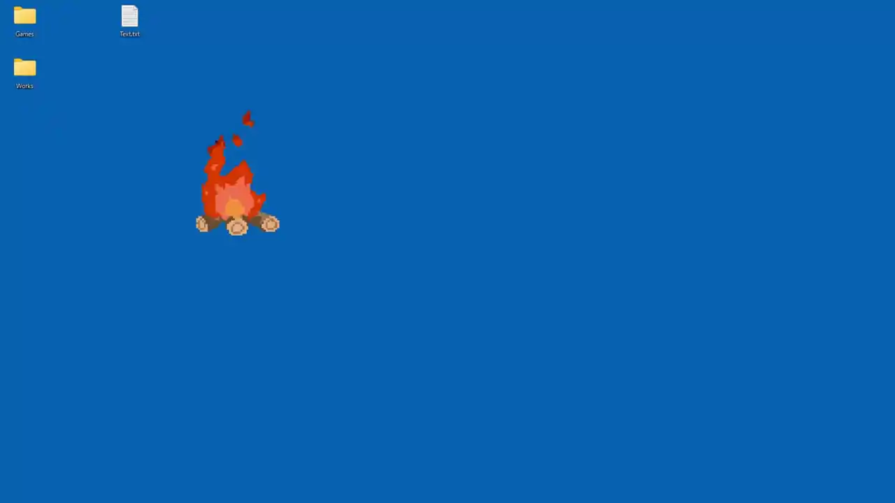 Pixel Bonfire (Desktop Mascot)