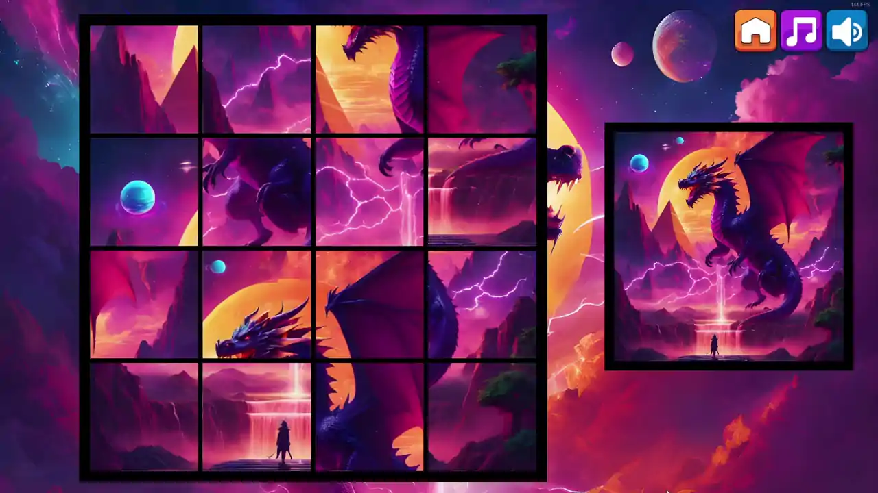 OG Puzzlers: Synthwave Dragons