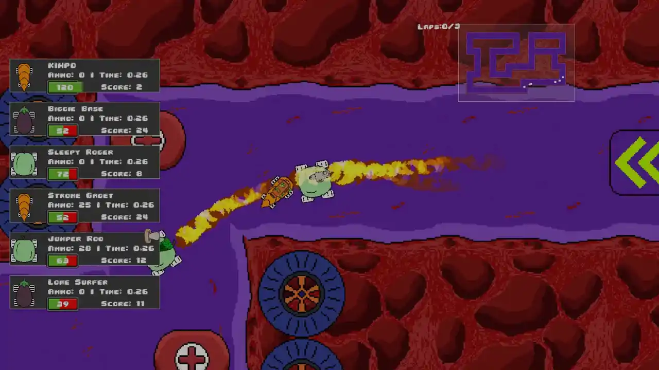 Veg out Crew 2D Racer