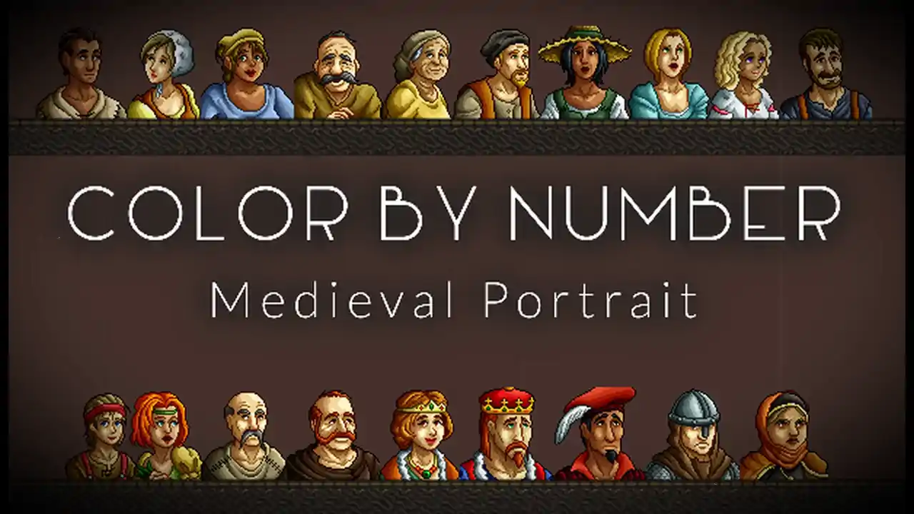 Color by Number - Medieval Portrait
