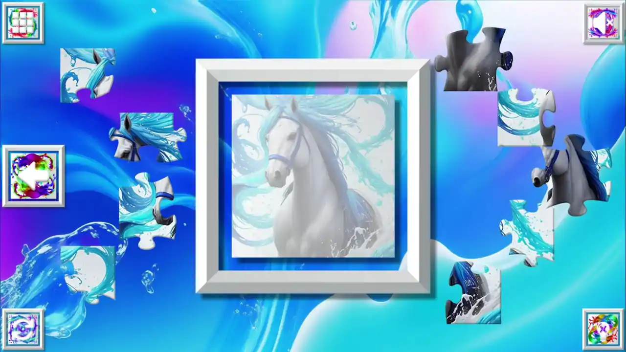 Color Splash: Horses