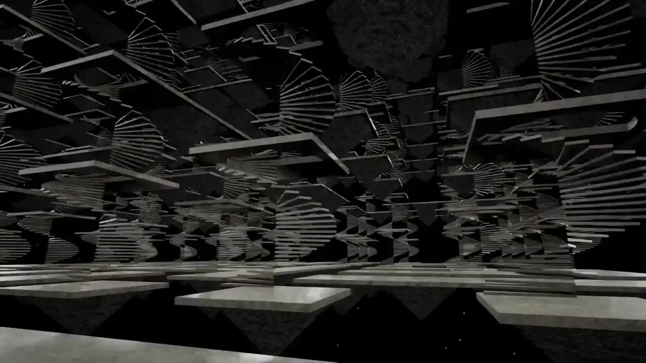 3d Maze In Space