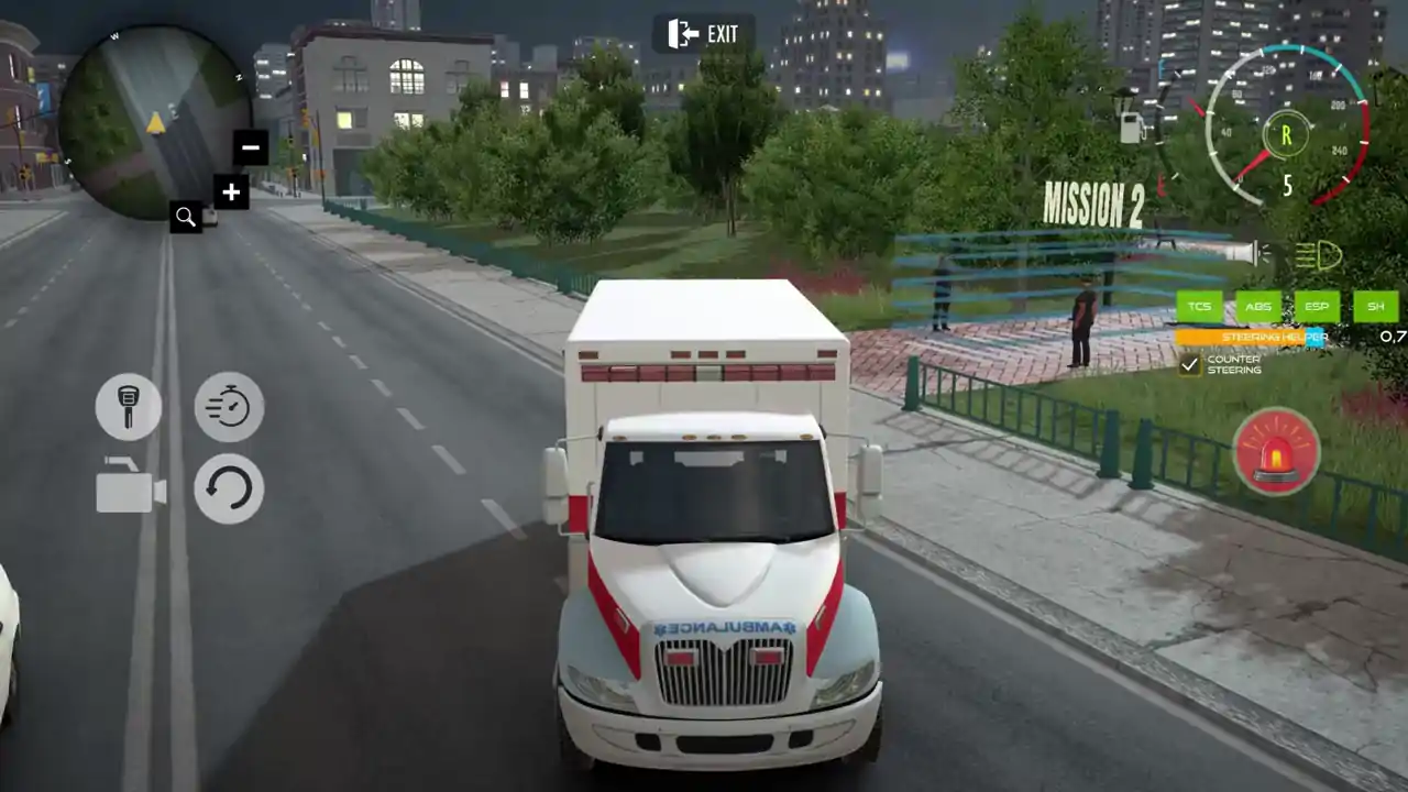 City Ambulance Car Driving