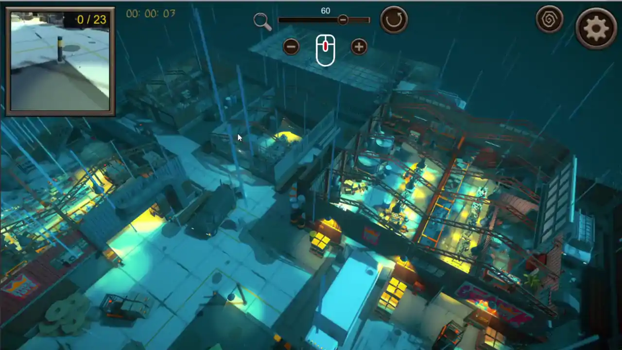 Hidden Breaking Bed Top-Down 3D