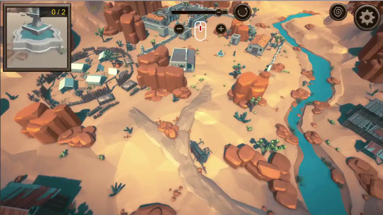 Hidden Western Frontier Top-Down 3D
