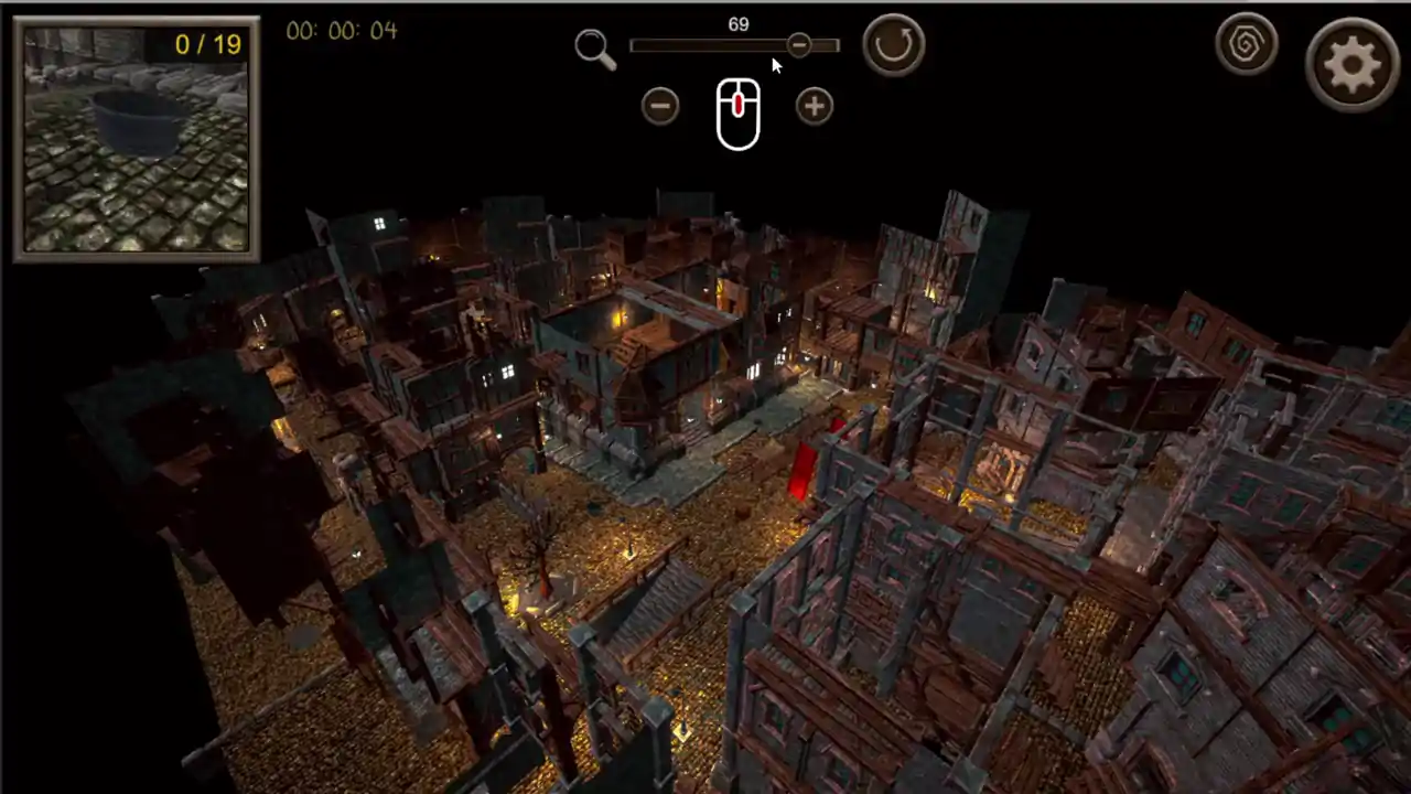 Hidden Haunted Town Top-Down 3D